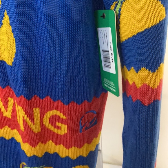 Tipsy Elves x Taco Bell Ugly Christmas Sweater L - Picture 4 of 6